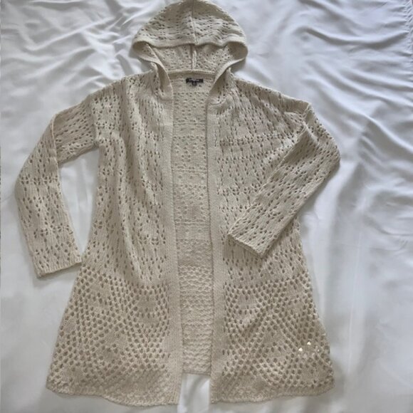 Cream crochet cardigan, Size M by Ransom - Picture 1 of 8